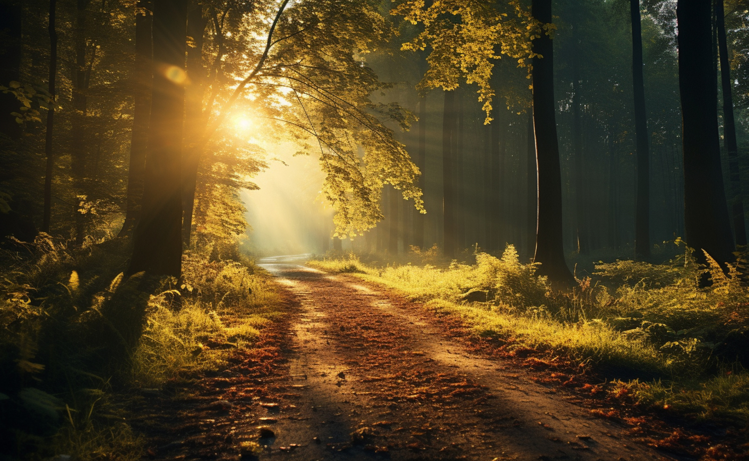 Waldweg_Sonne_Nebel_trauer